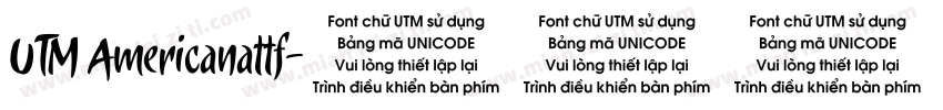 UTM Americanattf字体转换